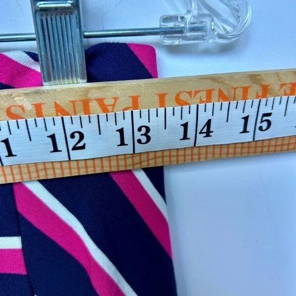 CHICO’S striped Pink/Blue Elastic waist pull on Maxi Skirt Size 0 4/6 US - Picture 6 of 10